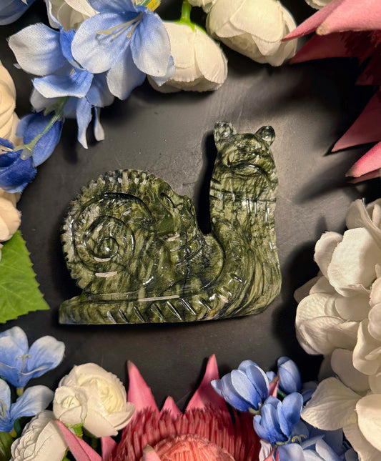 Nephrite Jade Snails