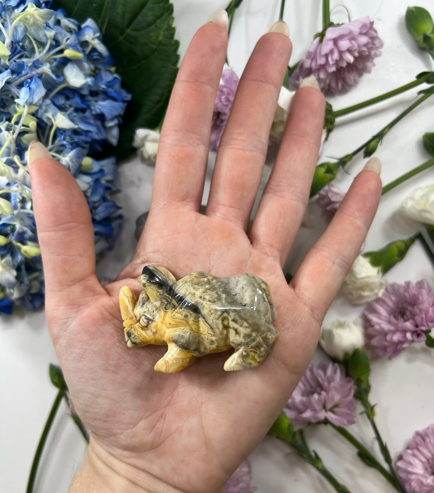 Rhino Animal Carving