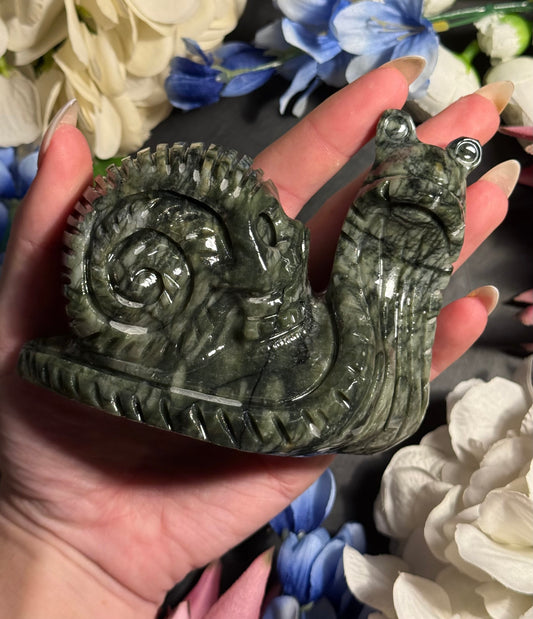 Nephrite Jade Snails