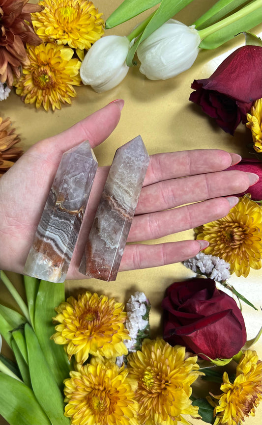 Crazy Lace Amethyst Point