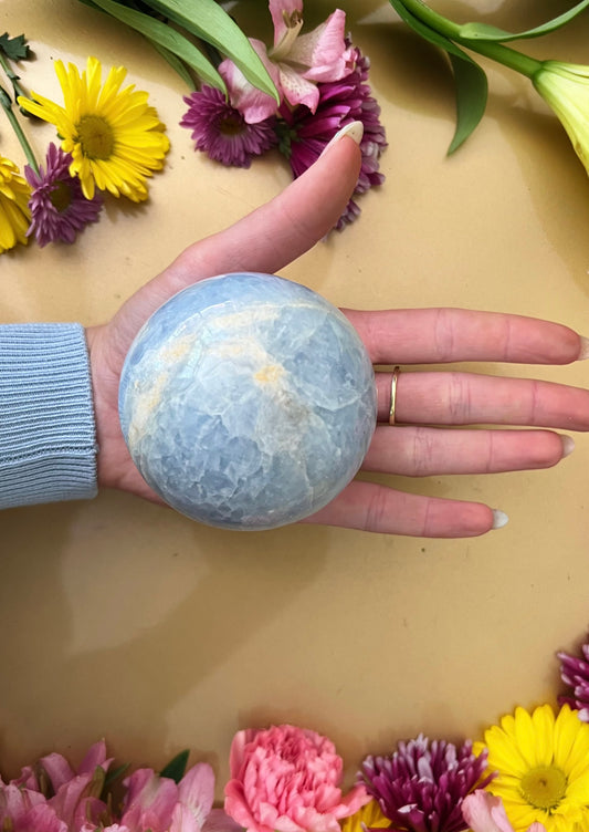 Blue Calcite Sphere