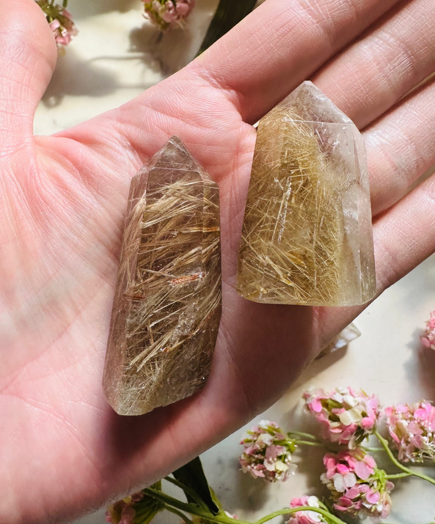 Golden Rutile Quartz Point