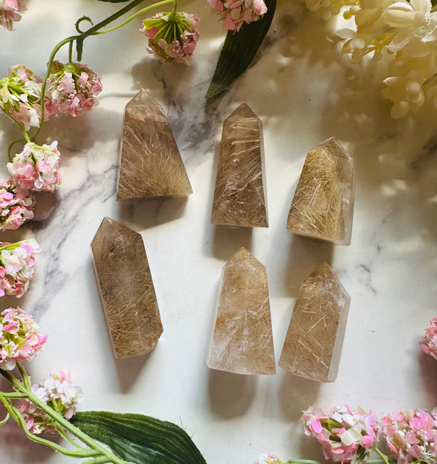 Golden Rutile Quartz Point