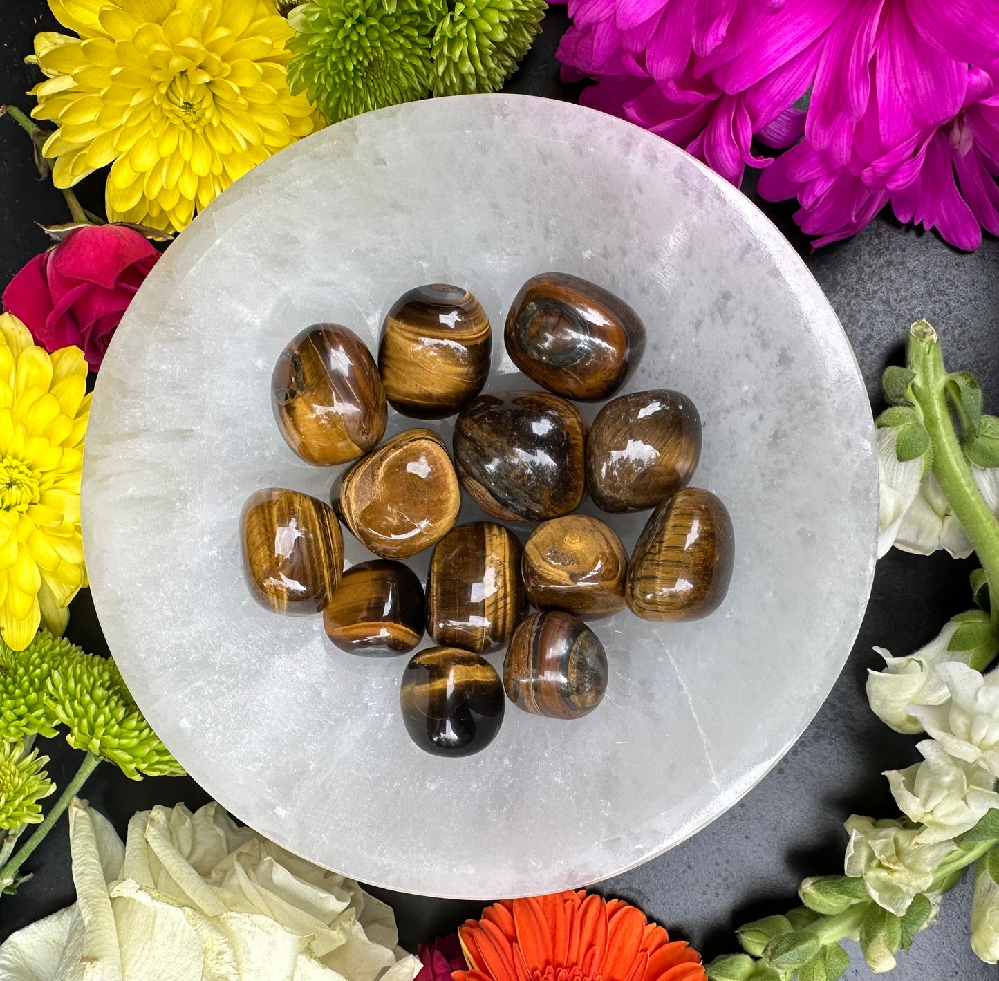 Tigers Eye Tumbled Stone