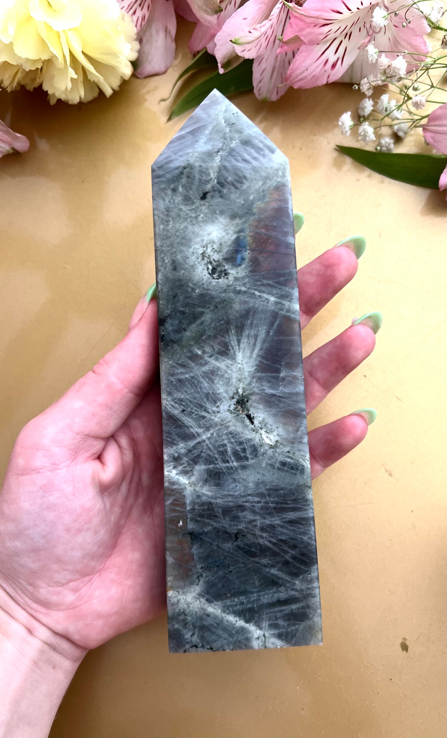 Sunset Labradorite Tower