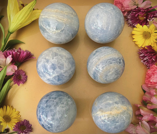 Blue Calcite Sphere