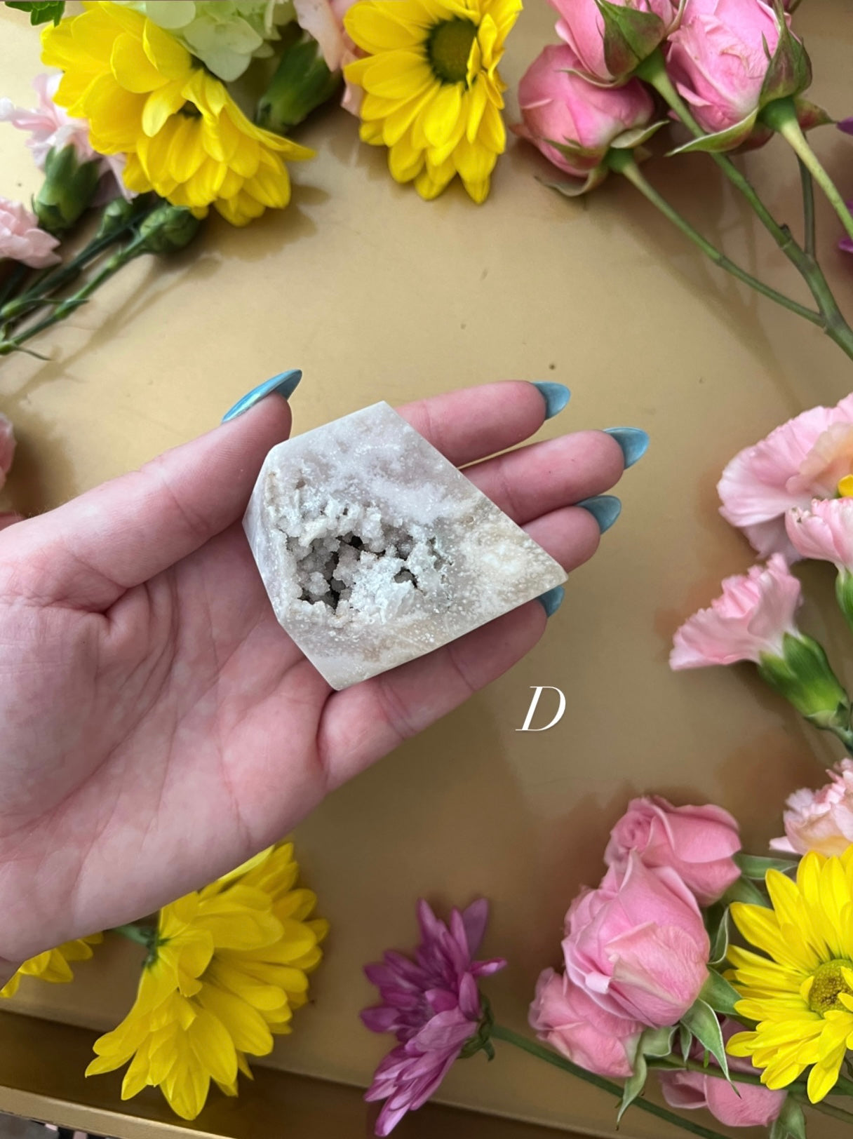 Pink Amethyst with Flower Agate Free Form