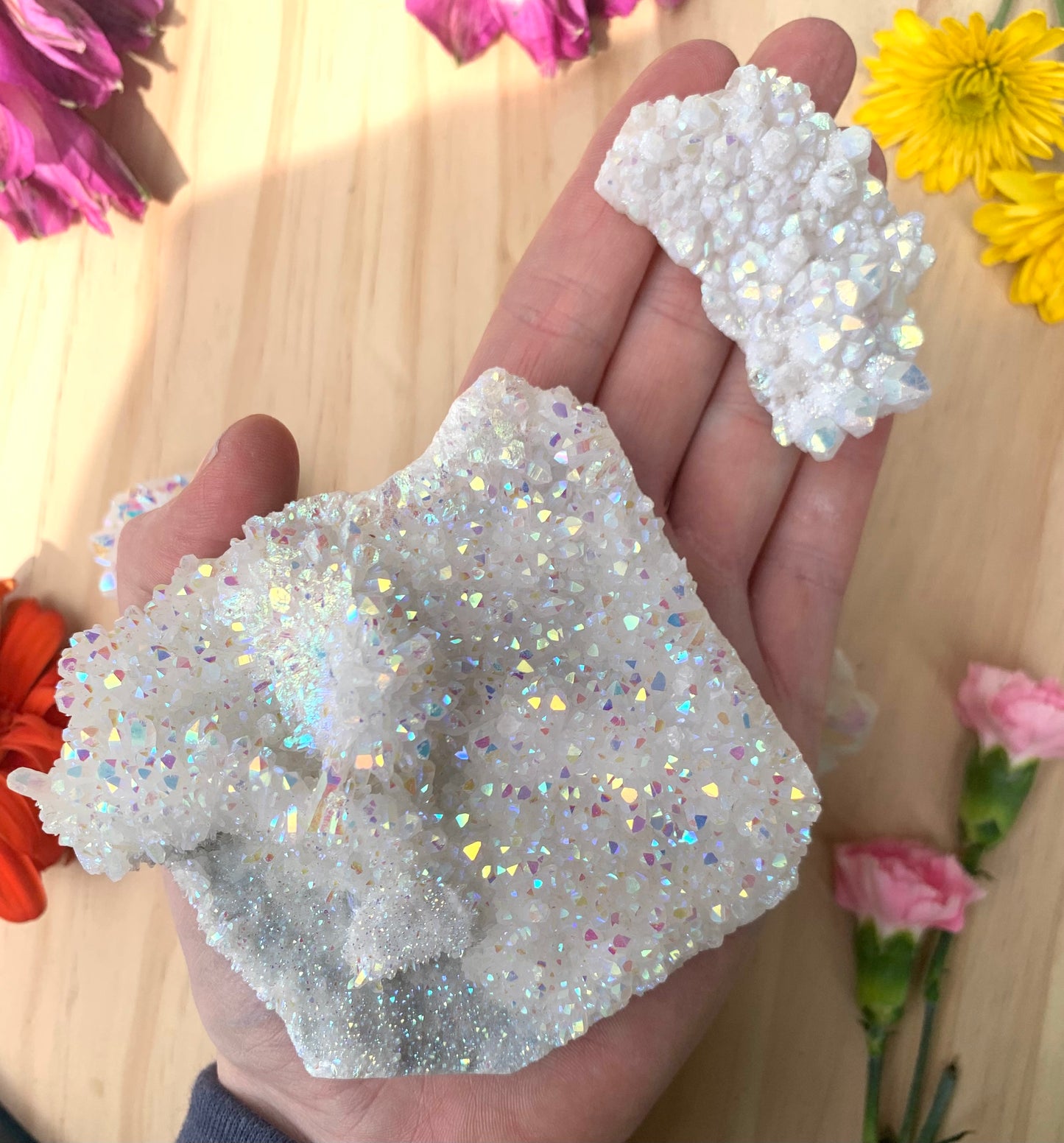 Angel Aura Quartz Cluster
