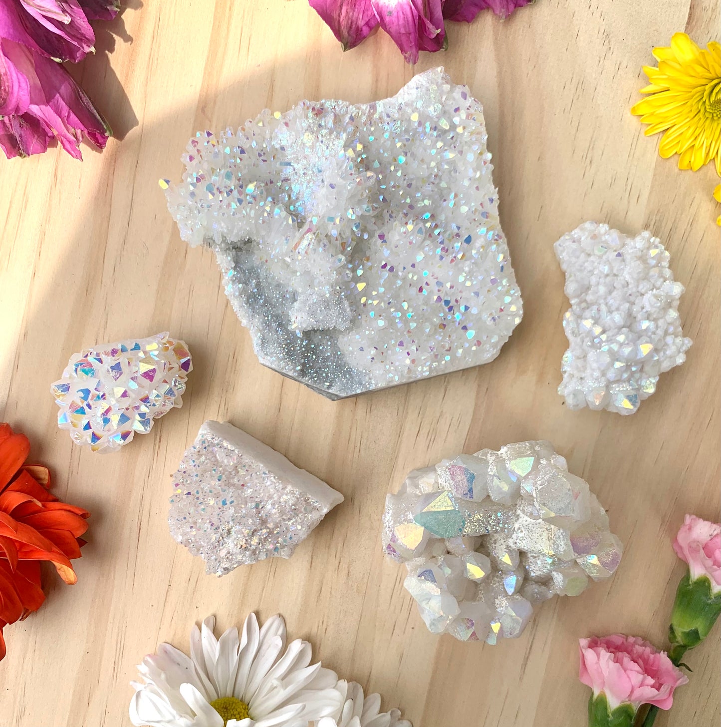 Angel Aura Quartz Cluster
