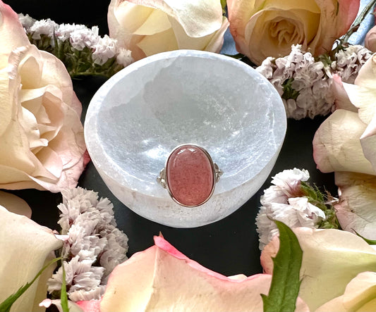 Strawberry Quartz Ring