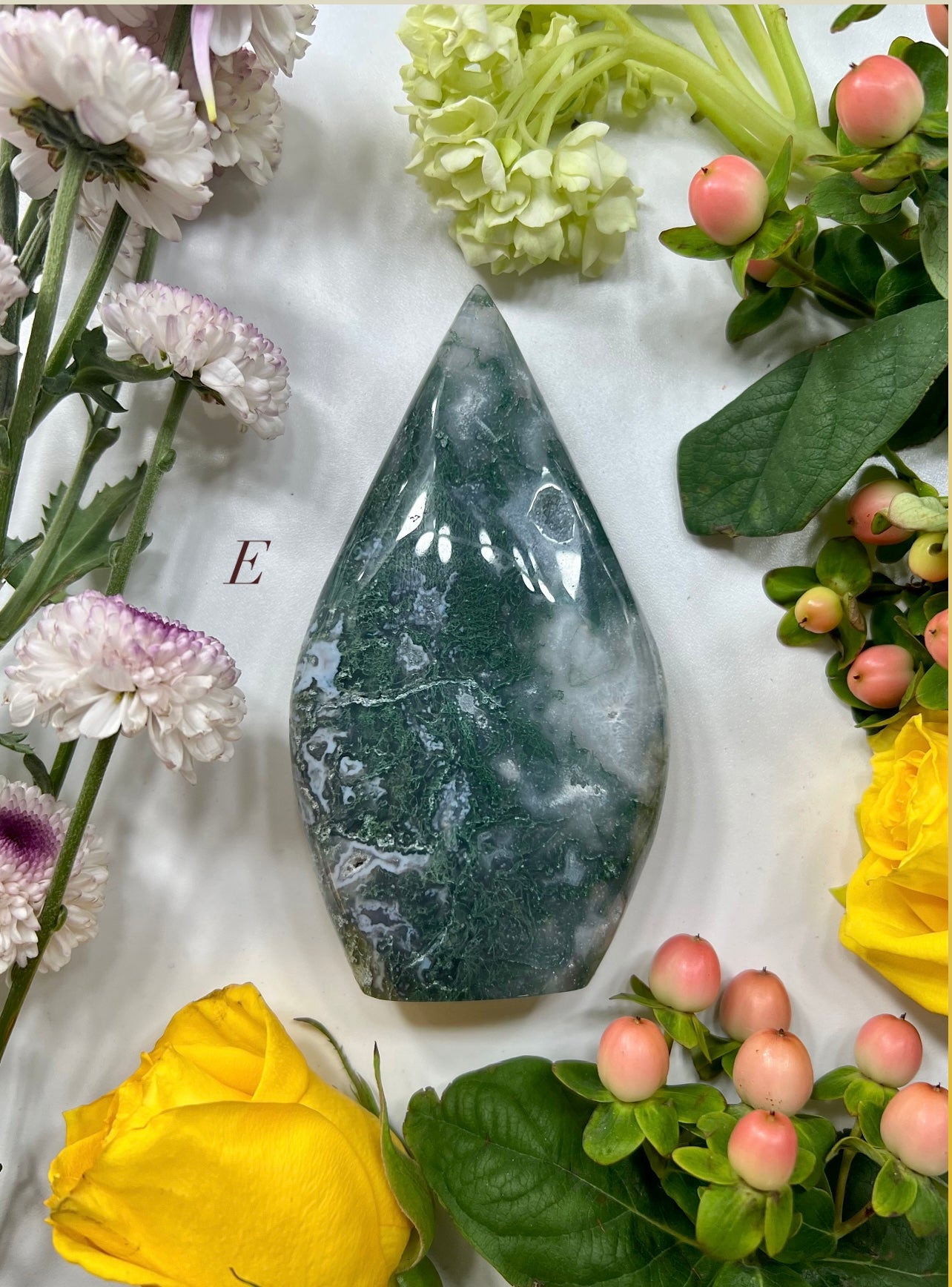 Moss Agate Flame