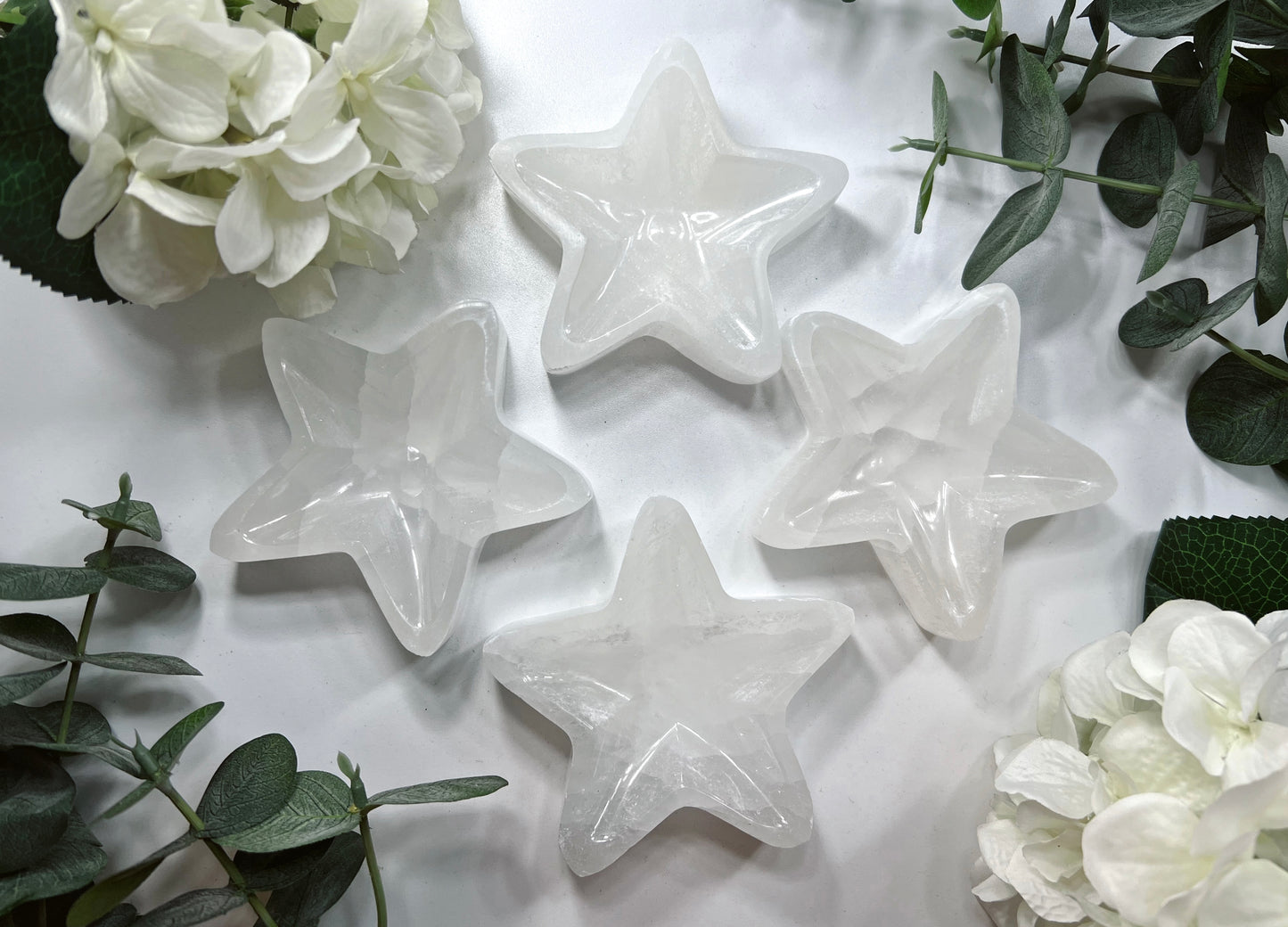 Selenite Star Bowl Large