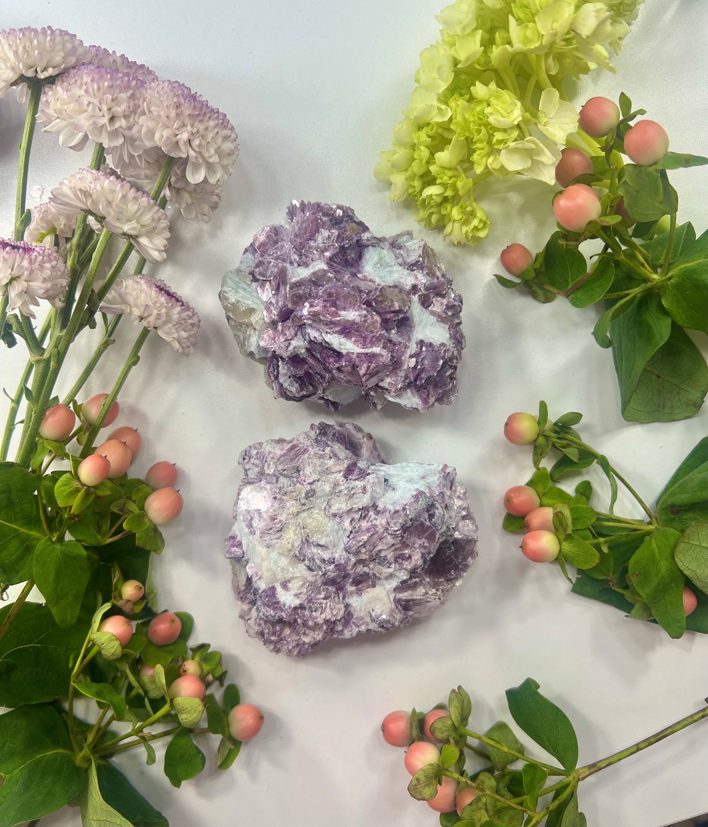 Lepidolite Clusters