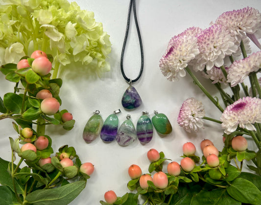 Rainbow Fluorite Necklace