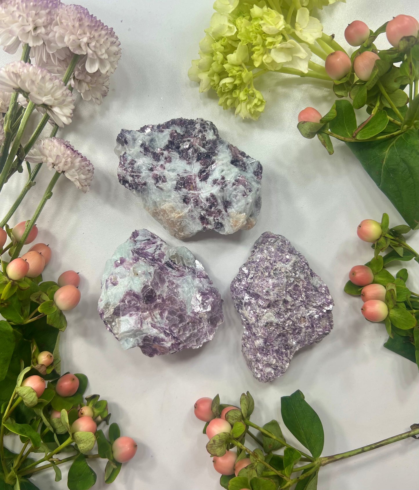 Lepidolite Clusters