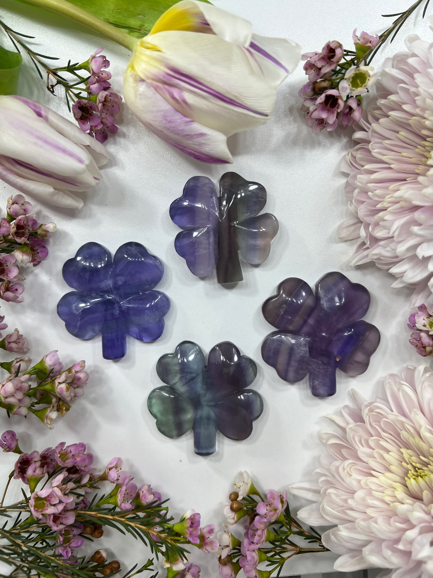 Fluorite Shamrock