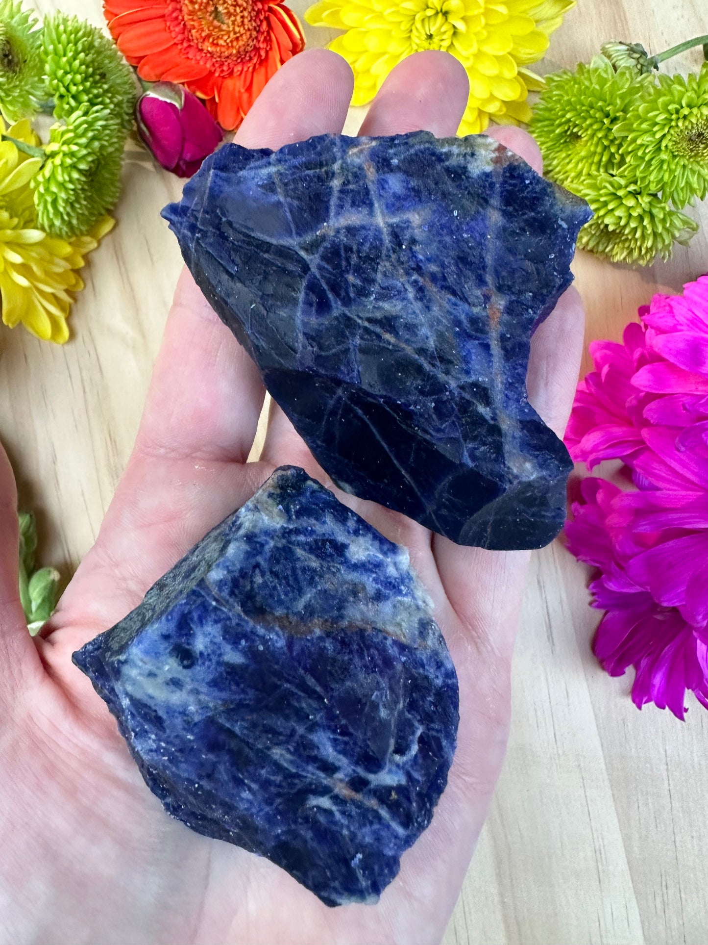 Raw Sodalite Cluster