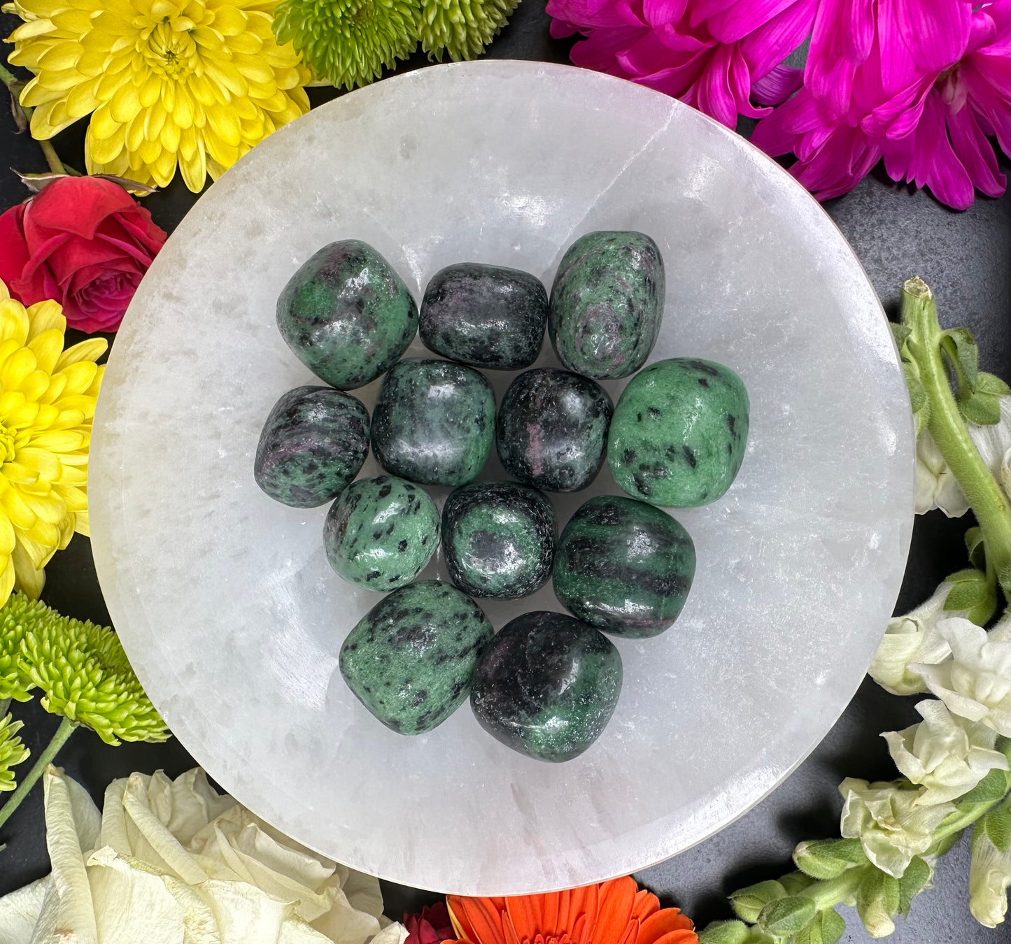 Ruby Zoisite Tumbled Stone