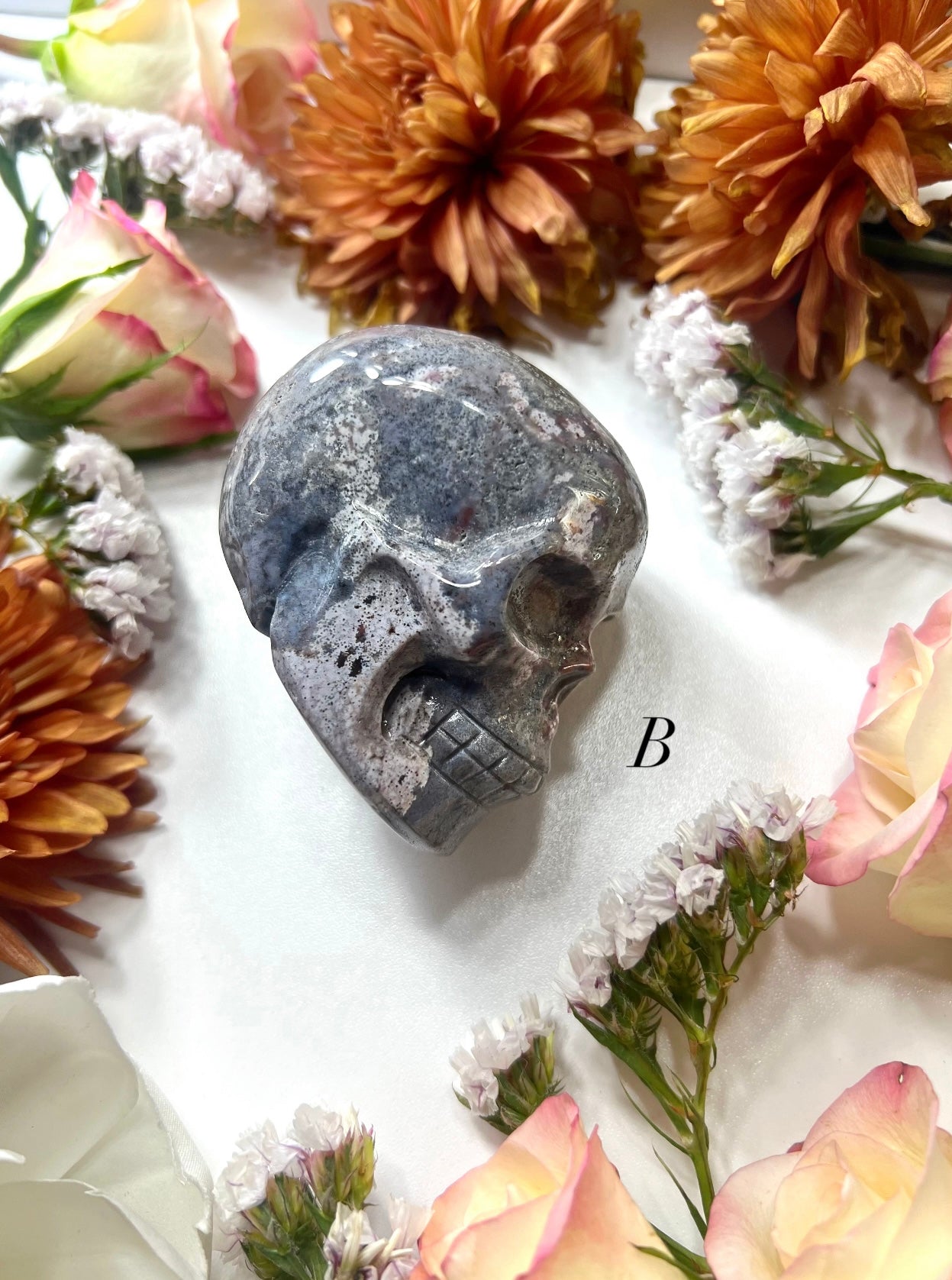 Ocean Jasper Skull