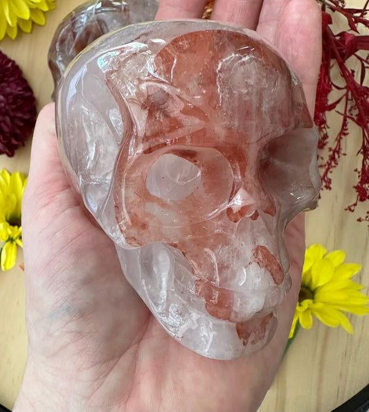 Red Hematoid Quartz Skull