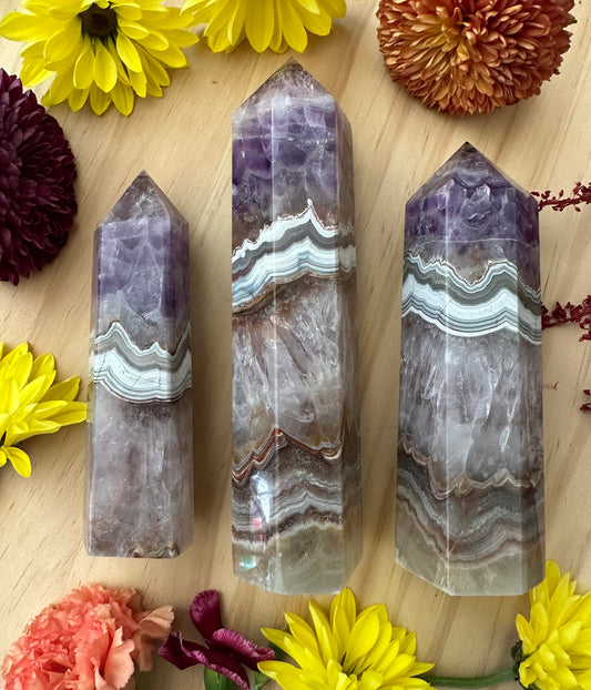Crazy Lace Amethyst Tower