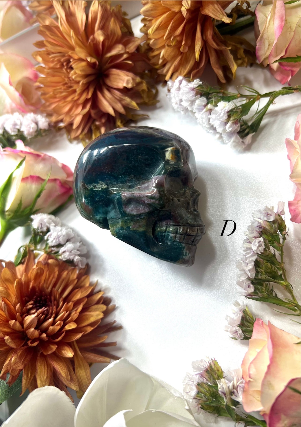 Ocean Jasper Skull