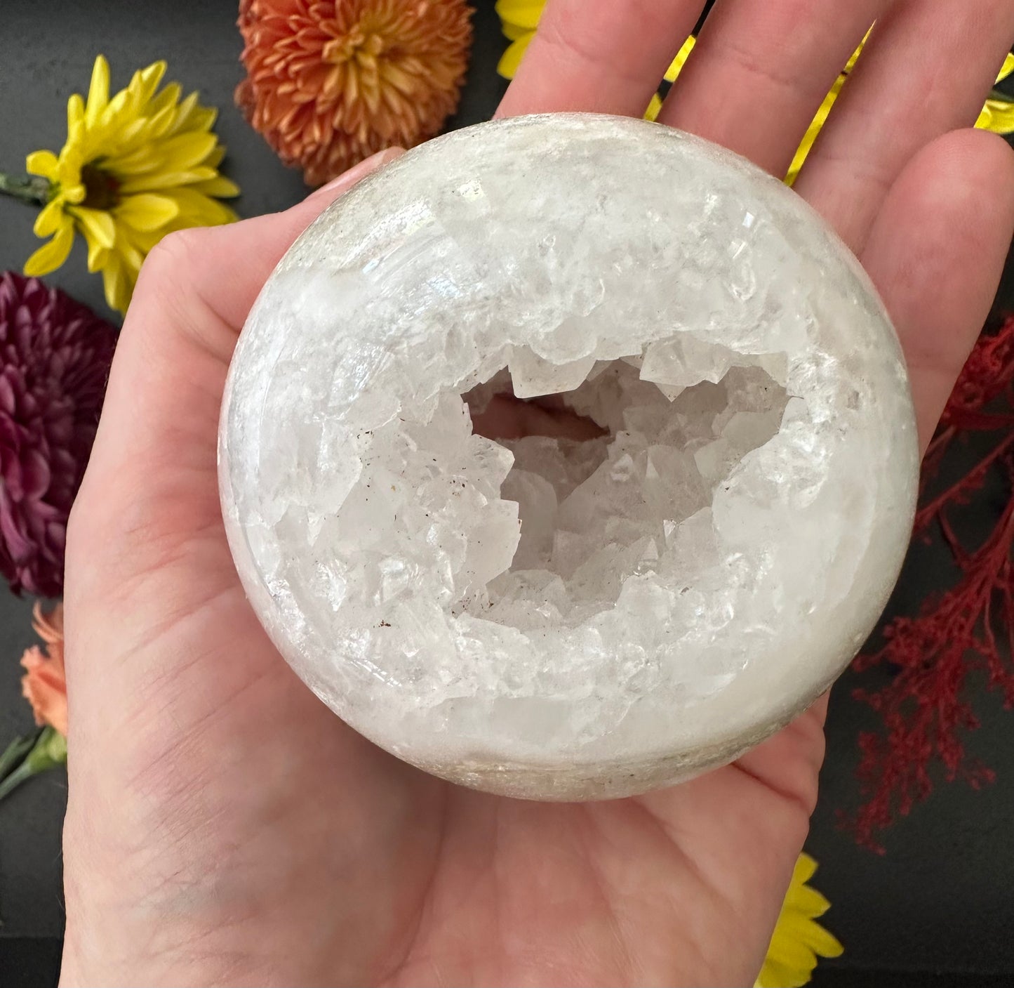 Druzy Quartz Sphere