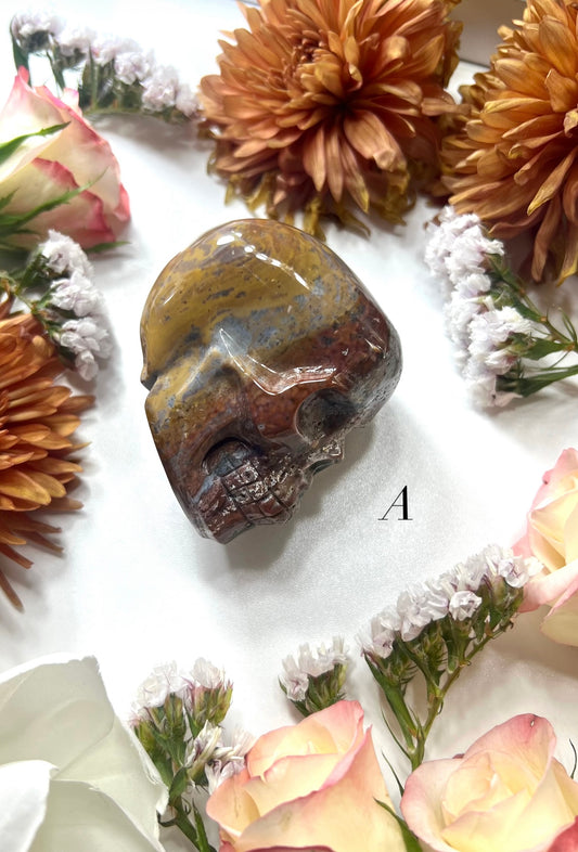 Ocean Jasper Skull