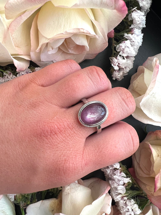 Lepidolite Ring