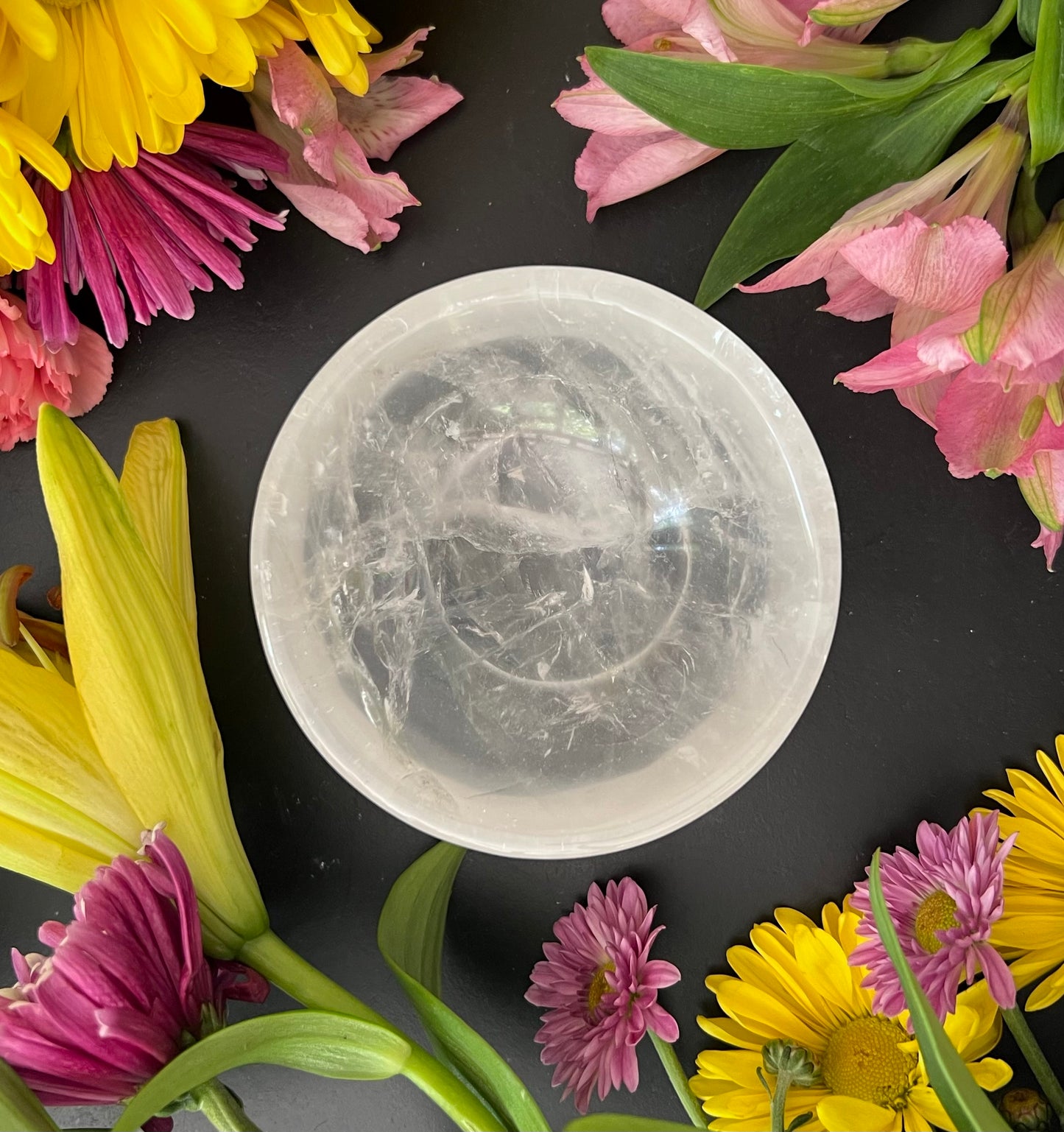 Large Clear Quartz Bowl