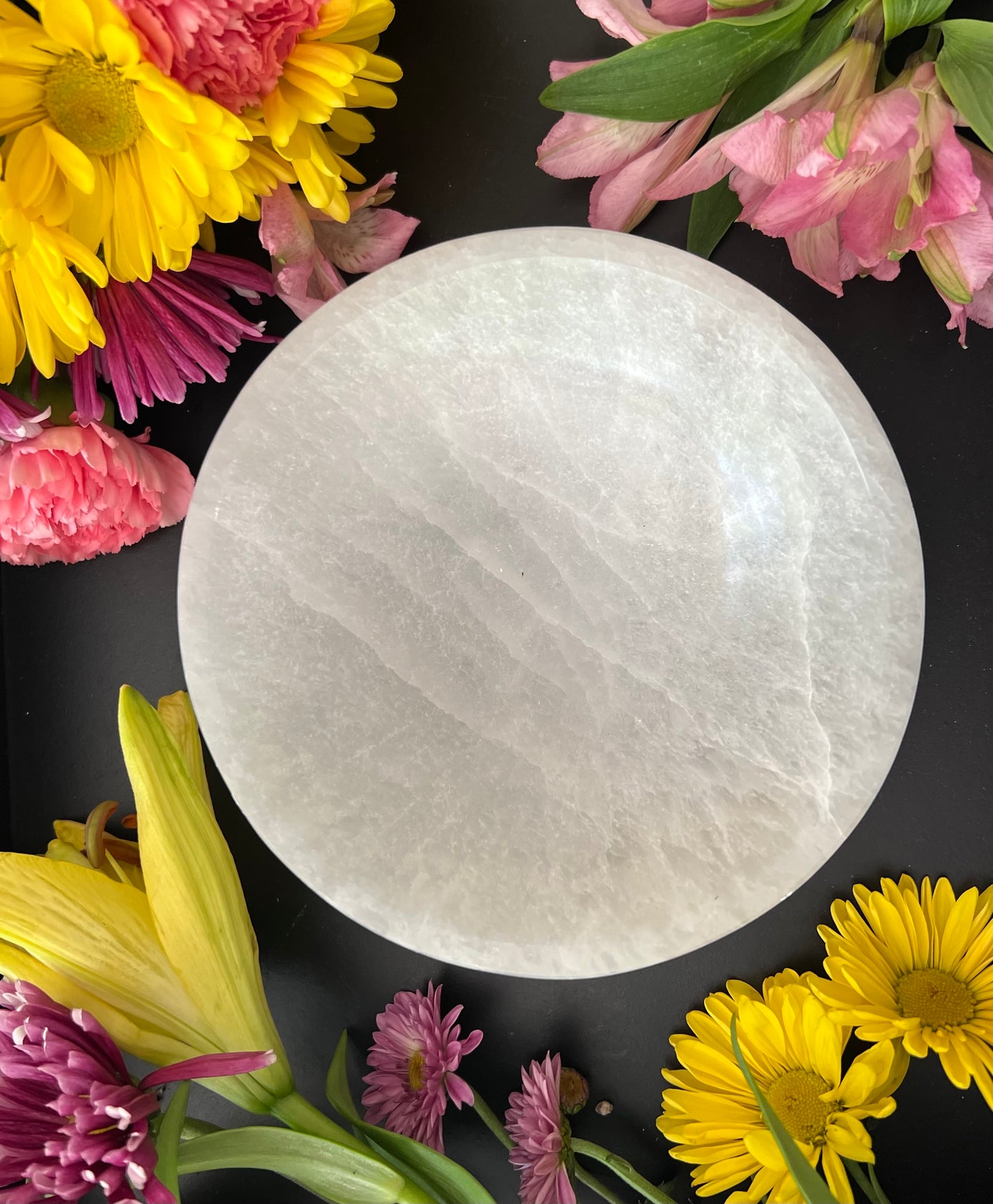 Large Selenite (Satin Spar) Bowl