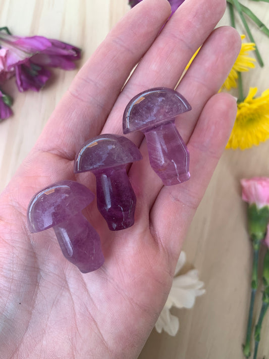 Purple Fluorite Mushroom