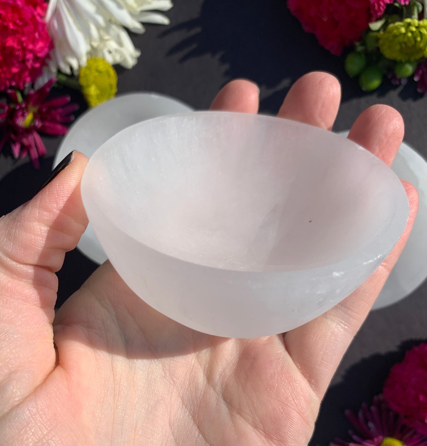 Selenite Circular Bowl