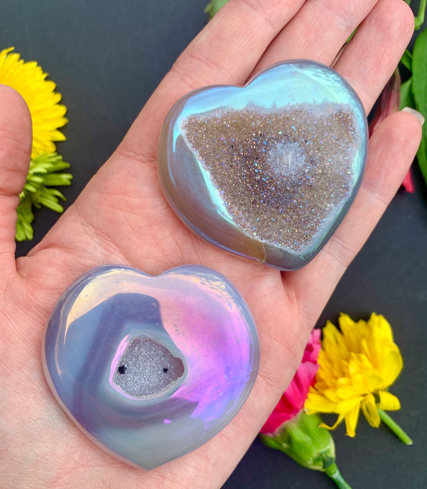 Druzy Crystal Heart