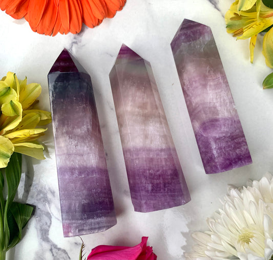 Rainbow "Candy" Fluorite Tower